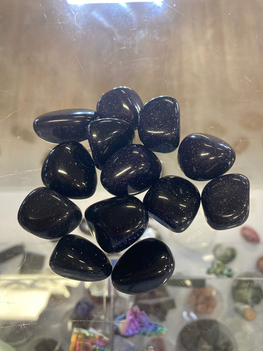 Blue Goldstone Tumble (1)